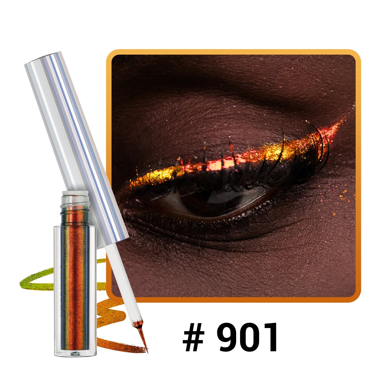 Eyeliner Liquide Multichrome — Reflets Métalliques Waterproof