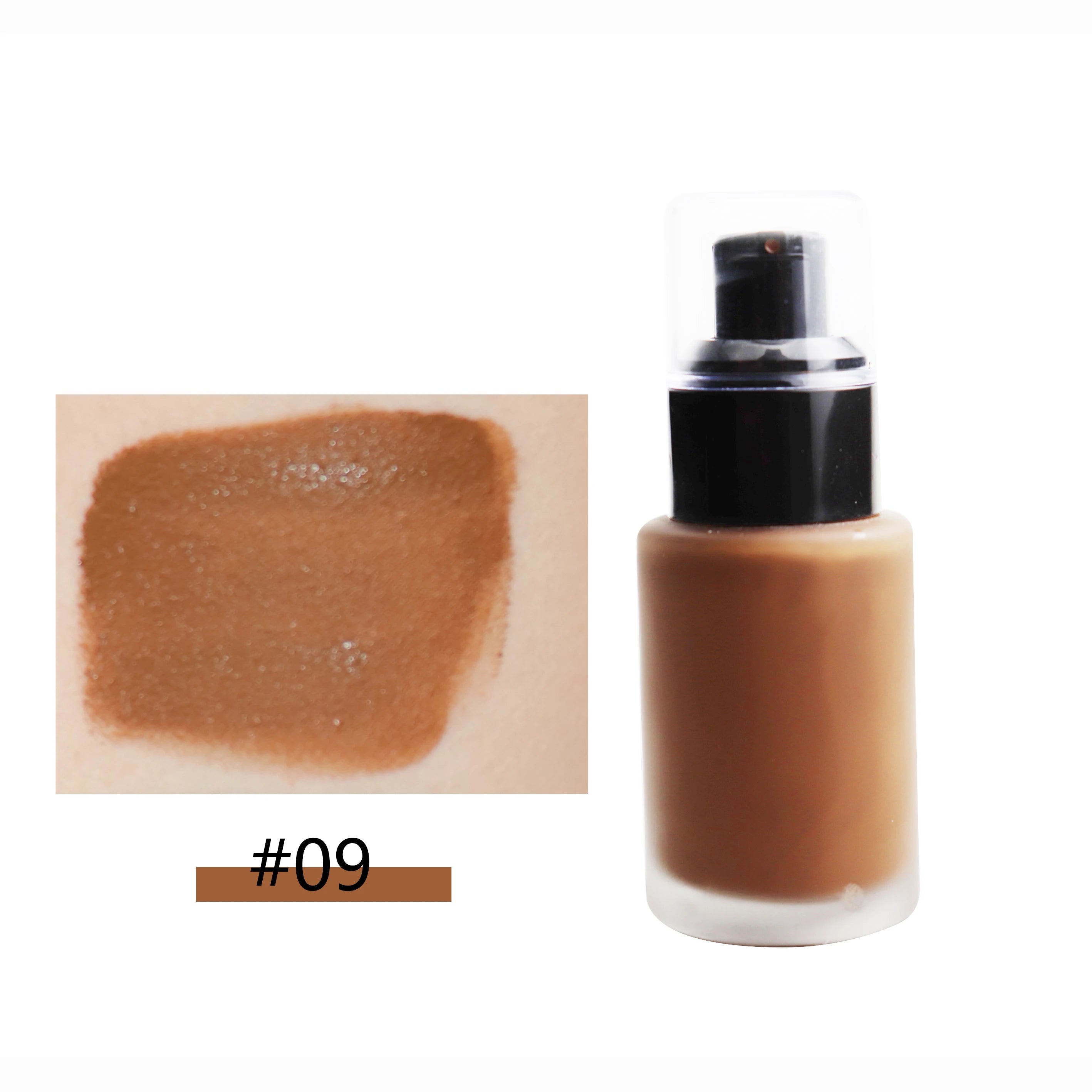 Fond de Teint Liquide Waterproof — 12 Teintes Longue Tenue