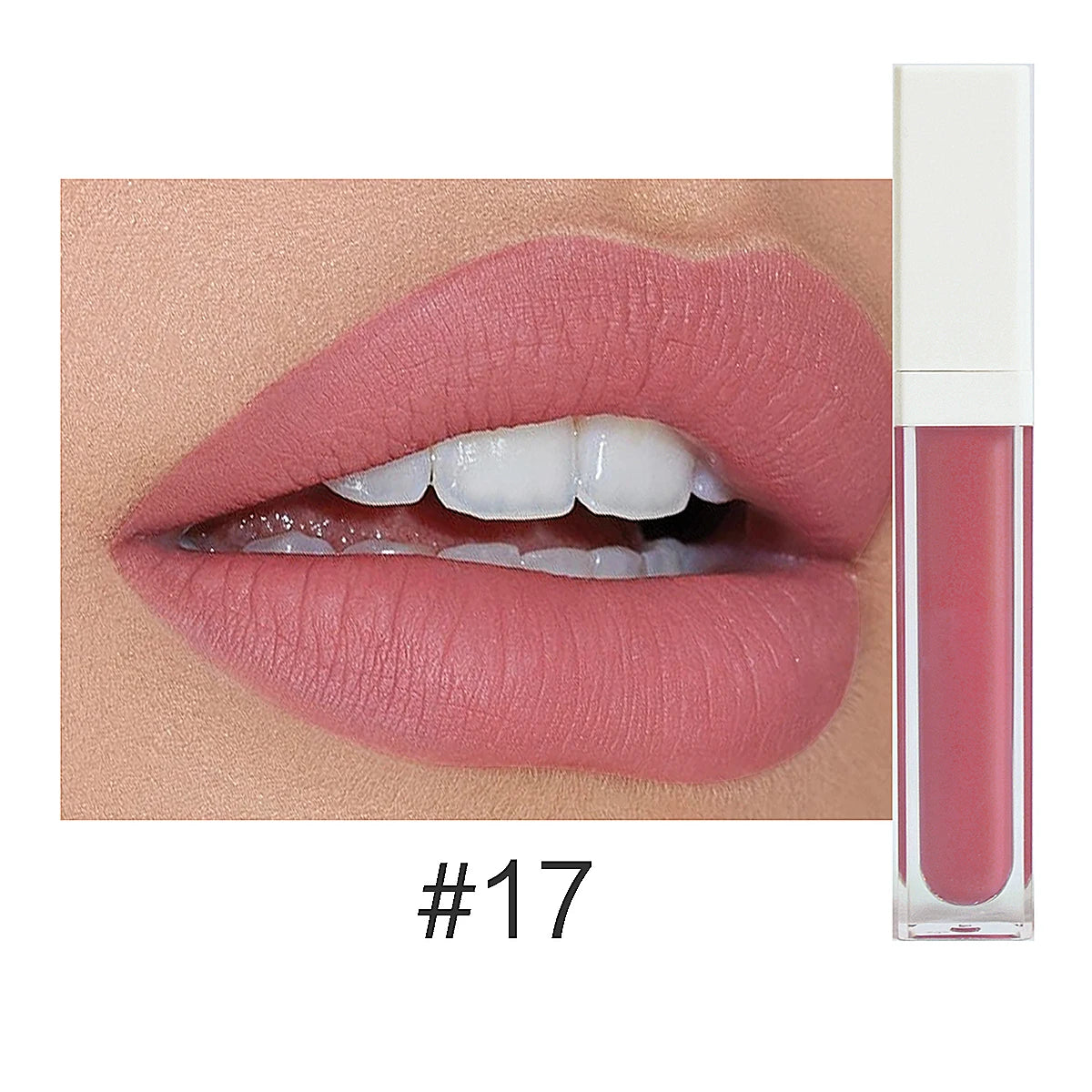 Rouge à Lèvres Liquide Mat Organique — 50 Teintes Vegan