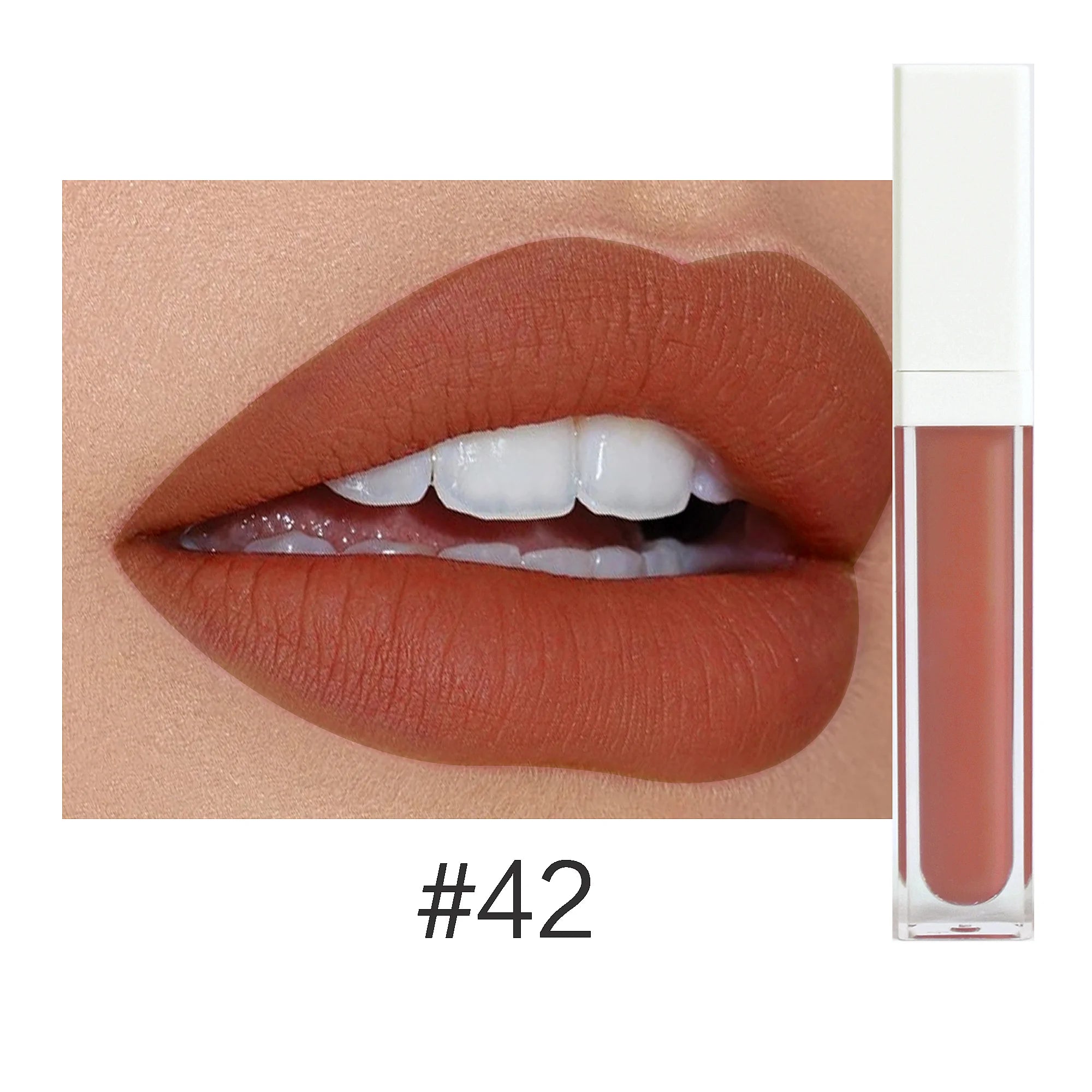 Rouge à Lèvres Liquide Mat Organique — 50 Teintes Vegan