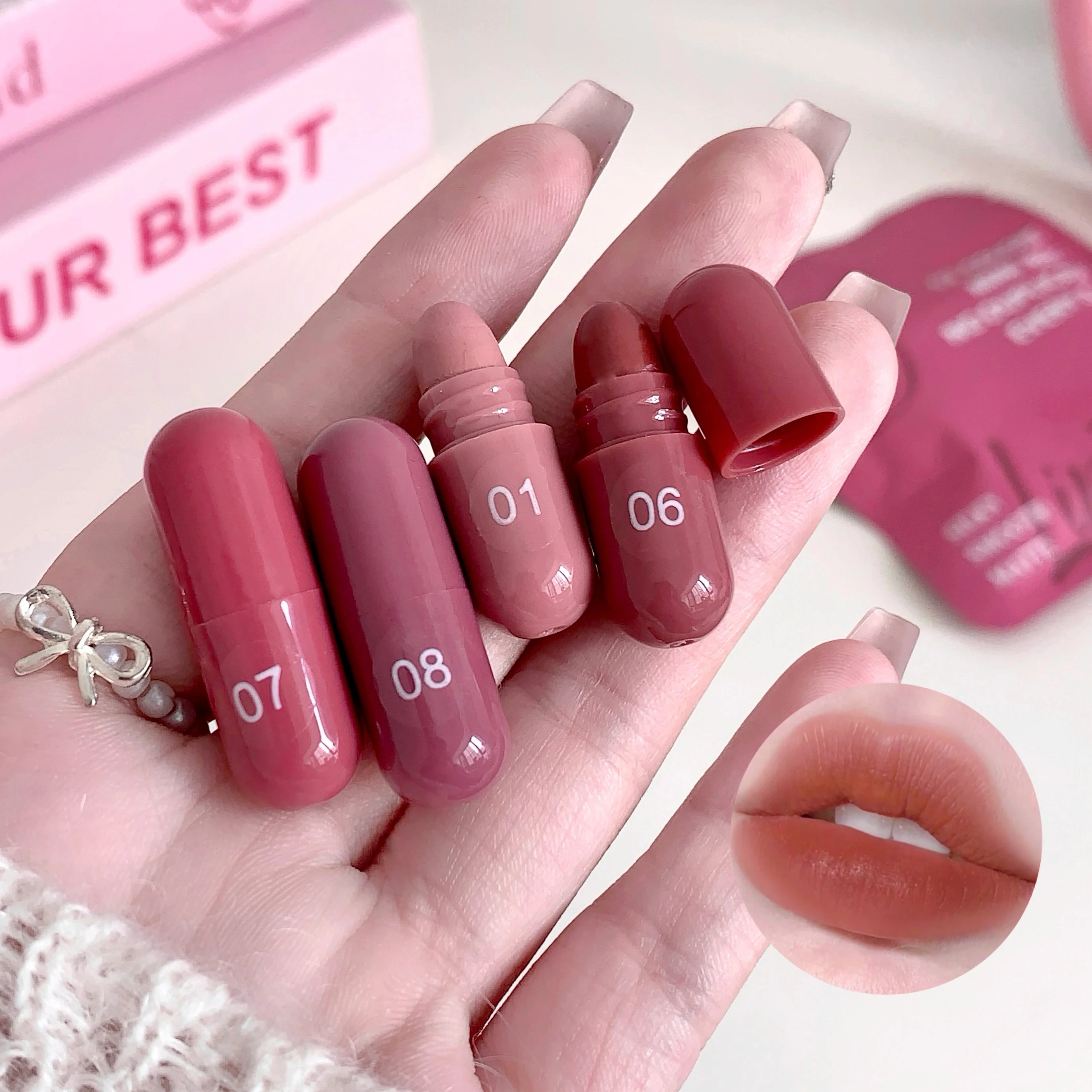 Magic Casa 12 Color Matte Lip Balm Set, Long-Lasting & Non-Fading, Perfect Gift for Women, Ideal for Makeup Festival