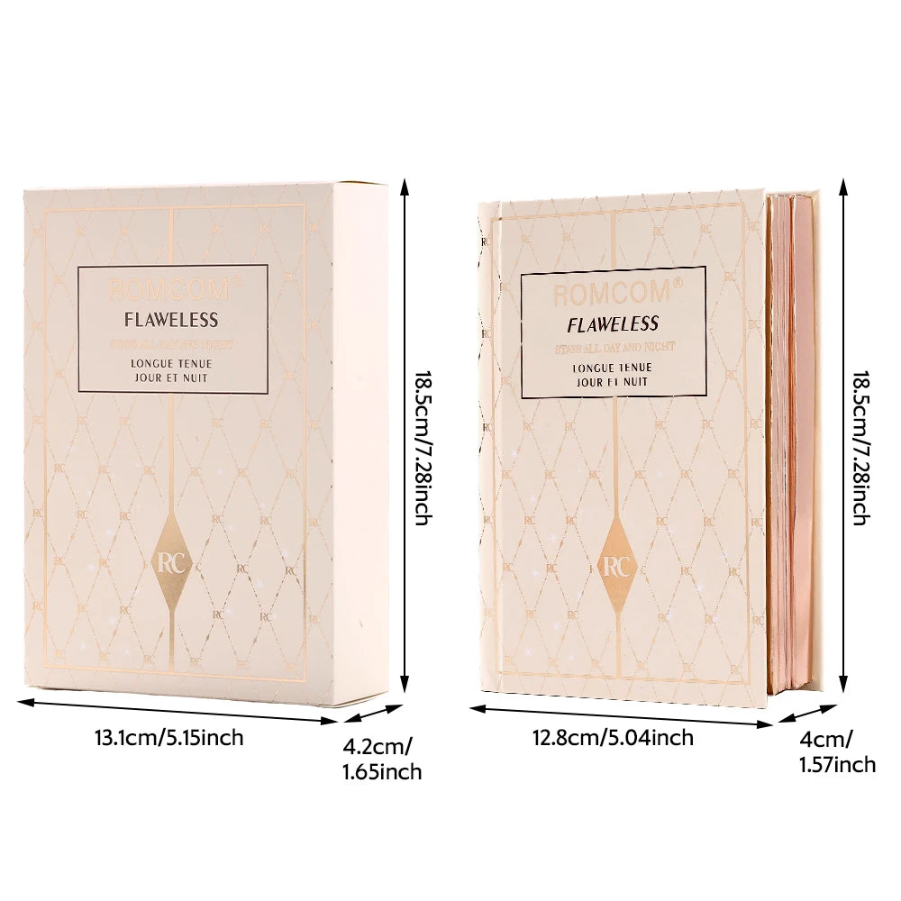 The makeup magic book contains eye shadow, lip gloss, powder blusher highlight, an ideal gift for women in holiday parties