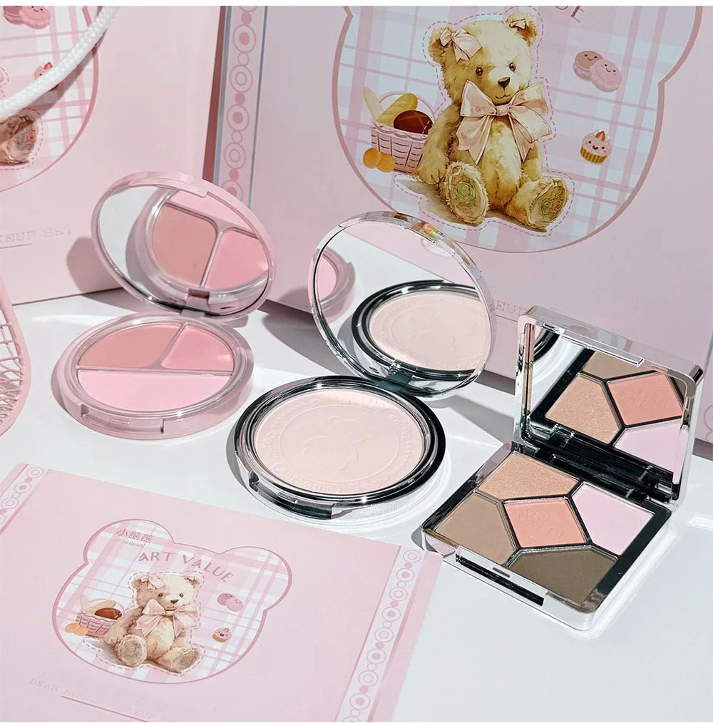 Coffret Maquillage 7 Pièces — Look Complet + Collier