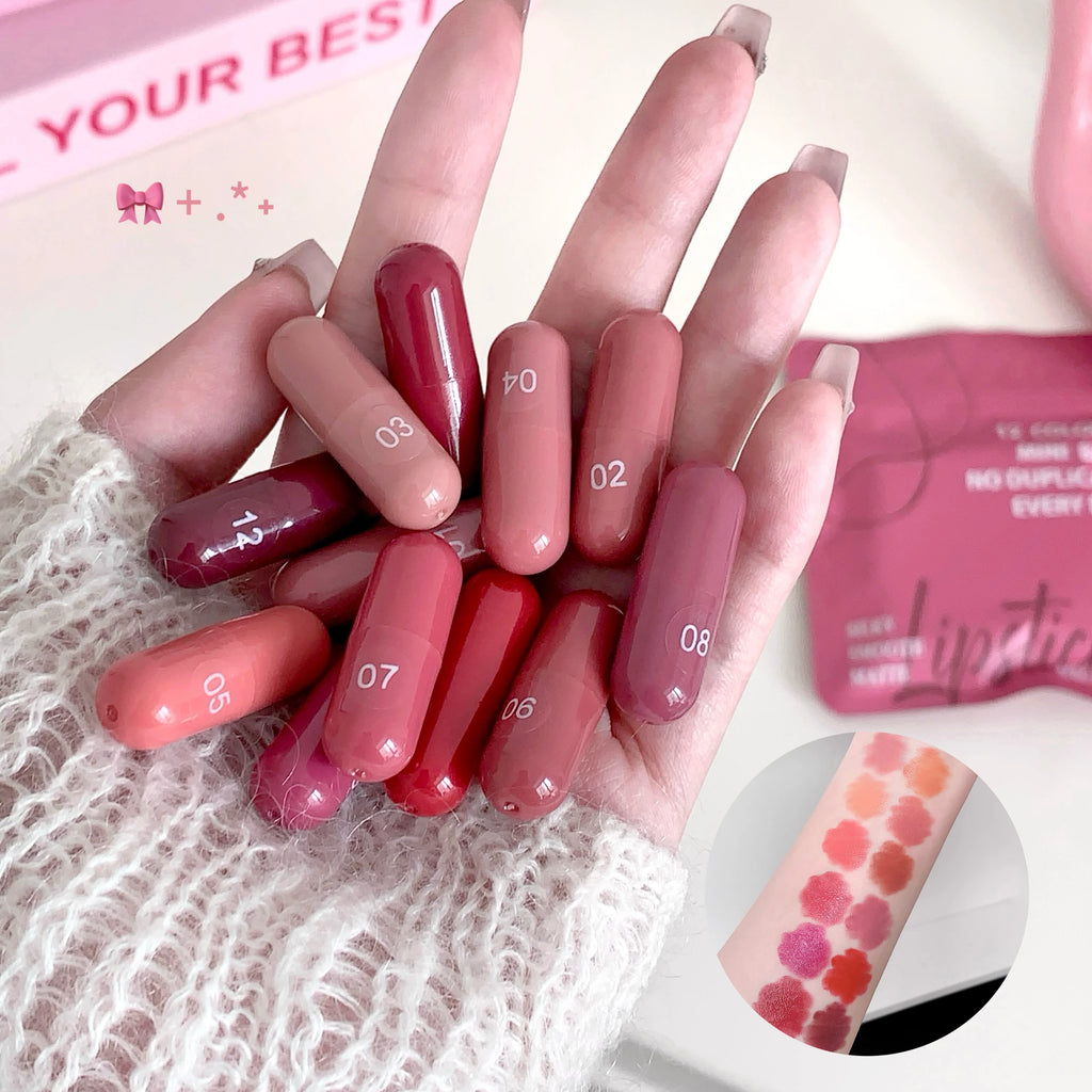 Magic Casa 12 Color Matte Lip Balm Set, Long-Lasting & Non-Fading, Perfect Gift for Women, Ideal for Makeup Festival