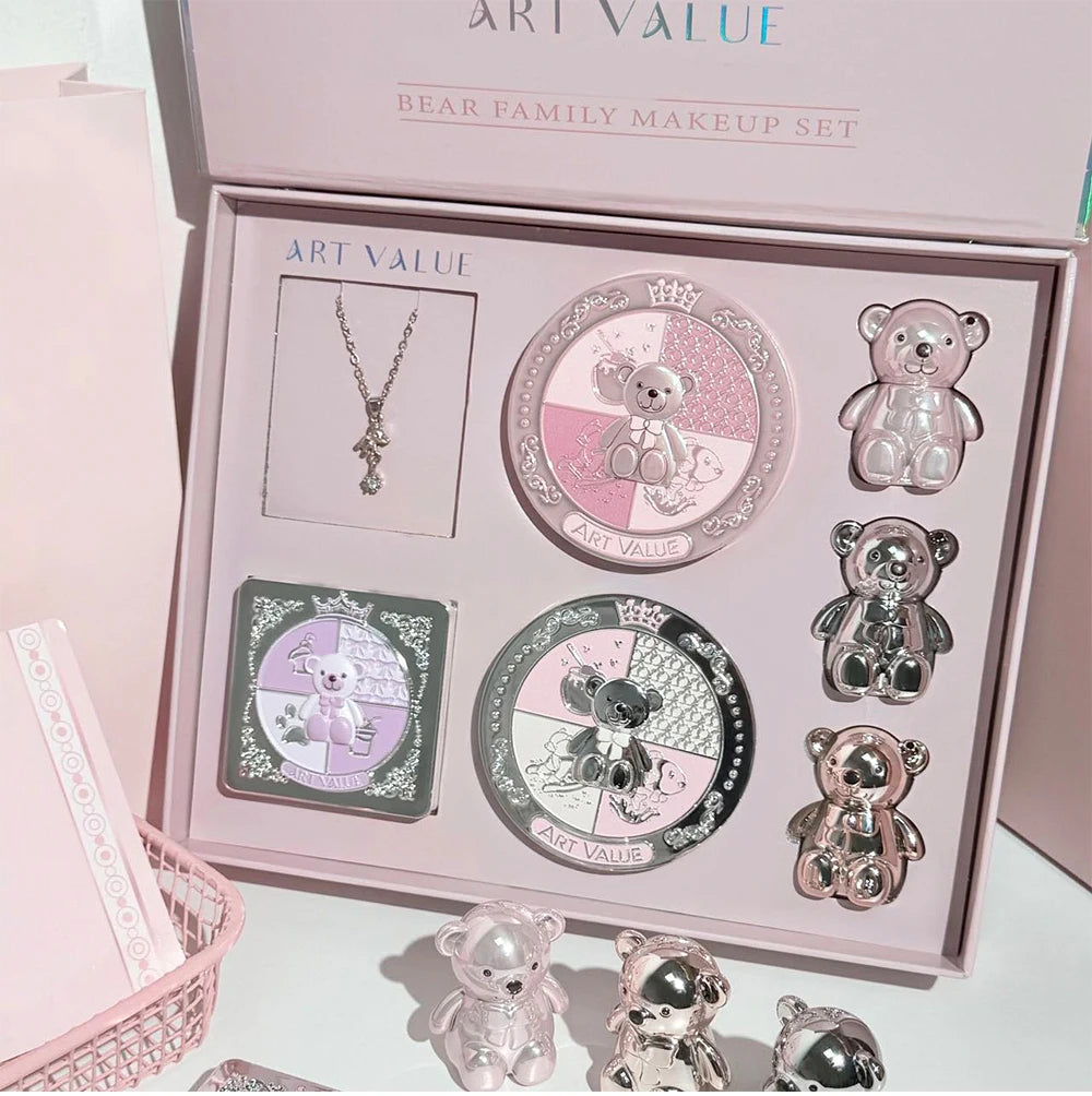 Coffret Maquillage 7 Pièces — Look Complet + Collier