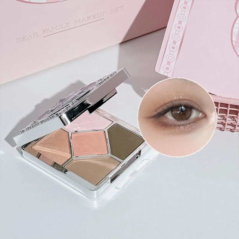 Coffret Maquillage 7 Pièces — Look Complet + Collier