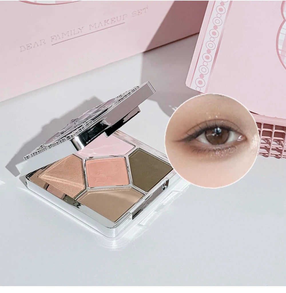 Coffret Maquillage 7 Pièces — Look Complet + Collier