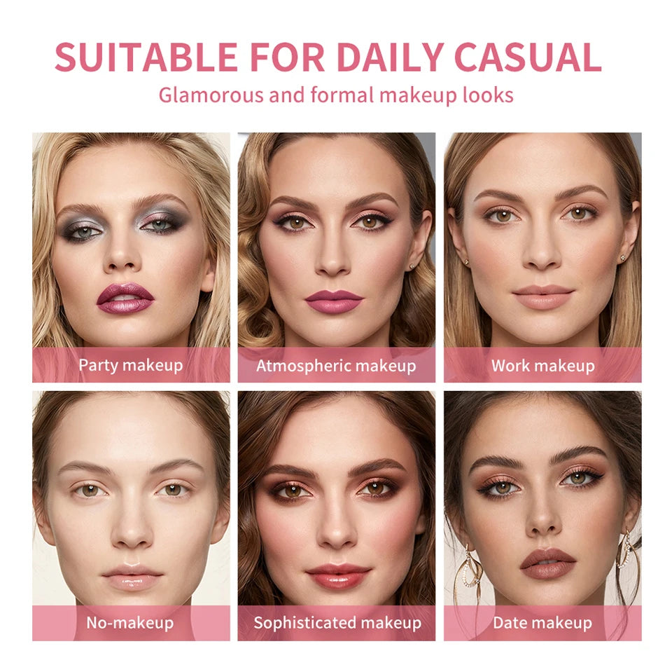 Kit Maquillage Complet Tout-en-Un — Base, Yeux, Lèvres & Contour