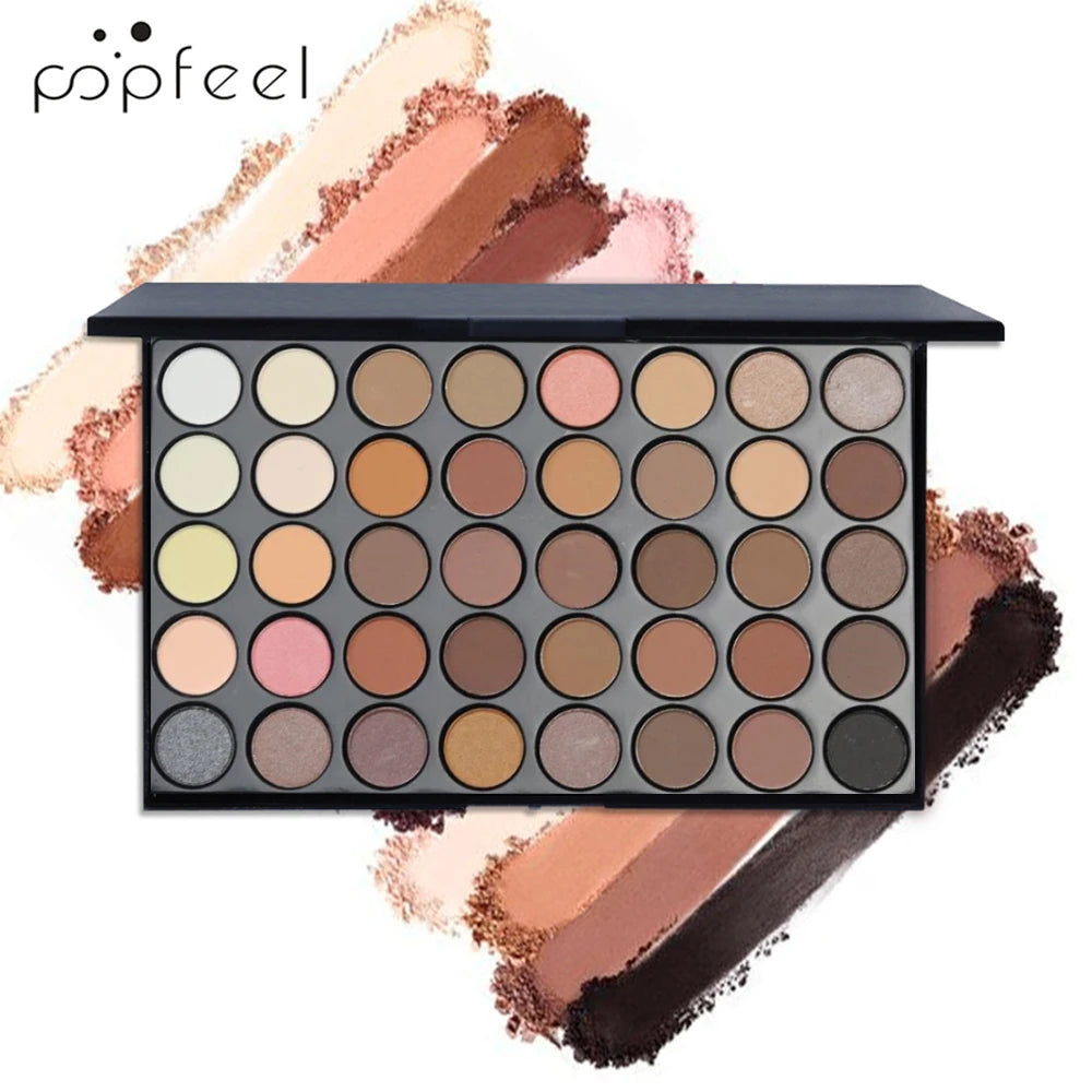 Kit Yeux Complet 40 Couleurs — Palette, Eyeliner, Mascara & Pinceaux