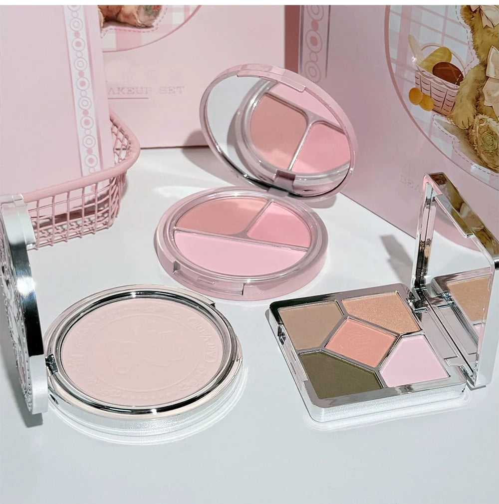Coffret Maquillage 7 Pièces — Look Complet + Collier