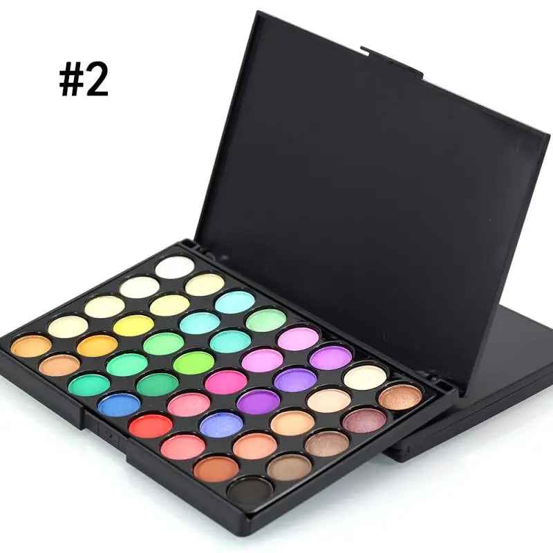 Palette Eyeshadow Glitter & Mat — 40 à 78 Couleurs Waterproof