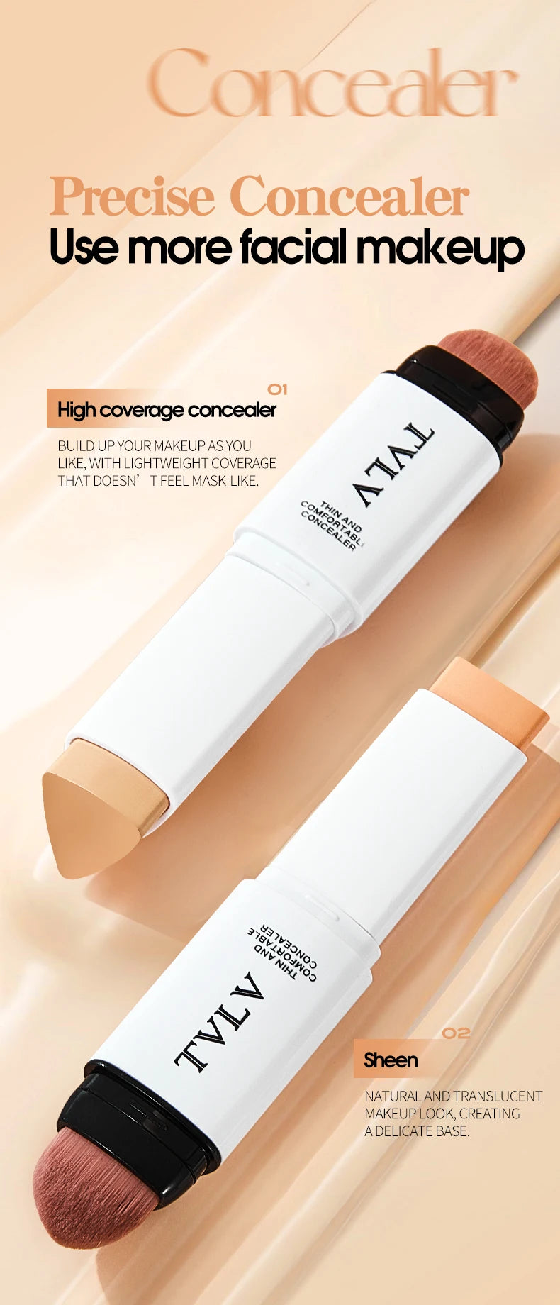 Correcteur Double Embout — Couvrance Légère & Fini Naturel