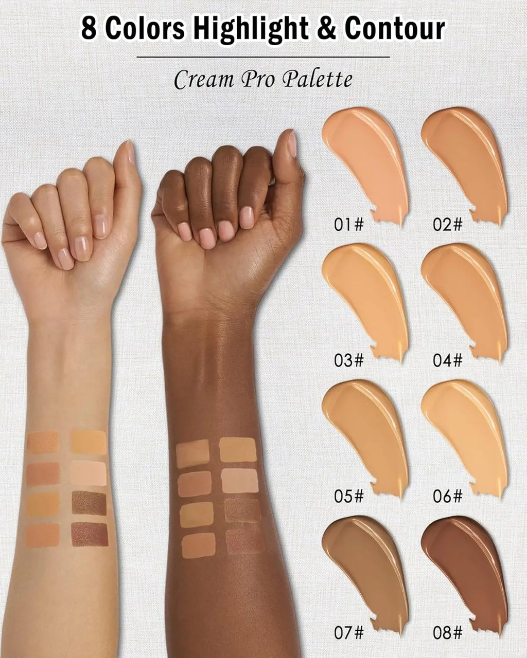 Palette Contour Crème 8 Teintes