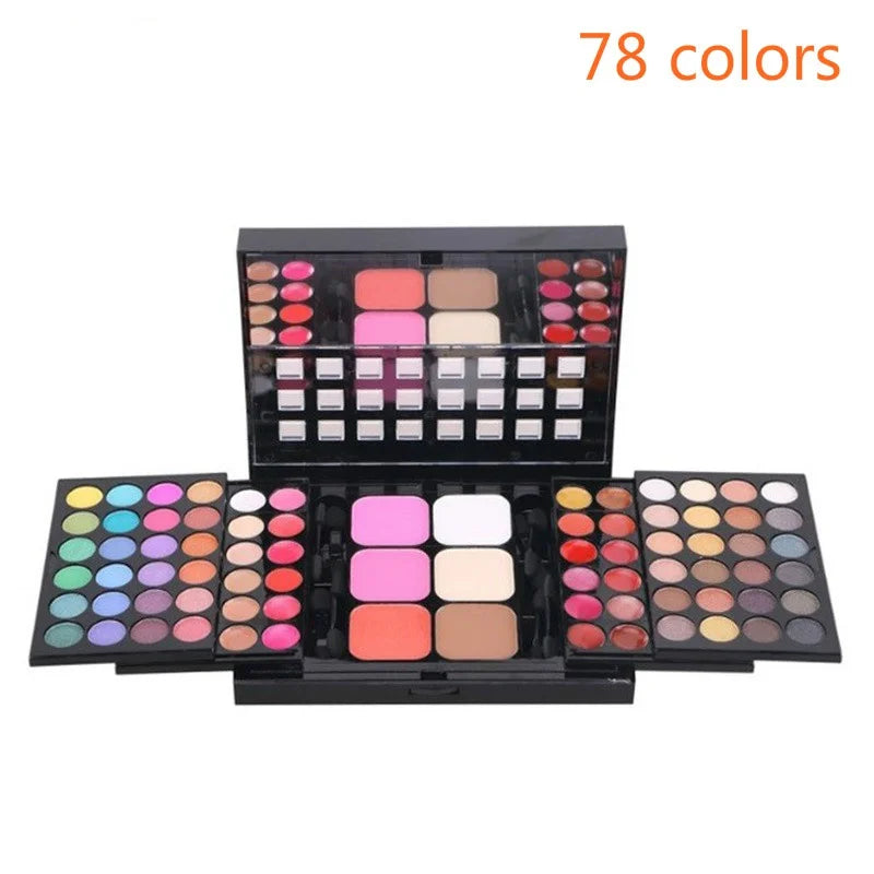 Palette Eyeshadow Glitter & Mat — 40 à 78 Couleurs Waterproof