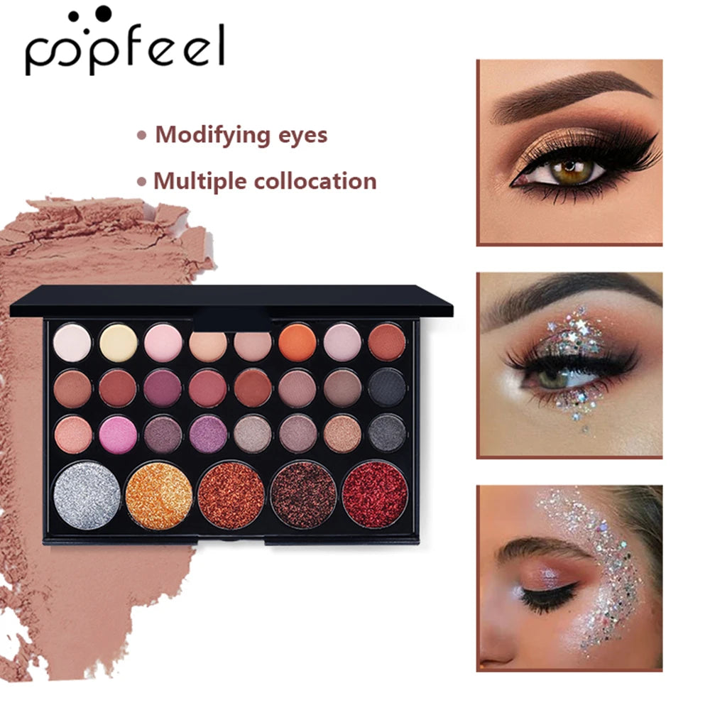 Kit Maquillage Nude Complet — Foundation, Palette & Pinceaux